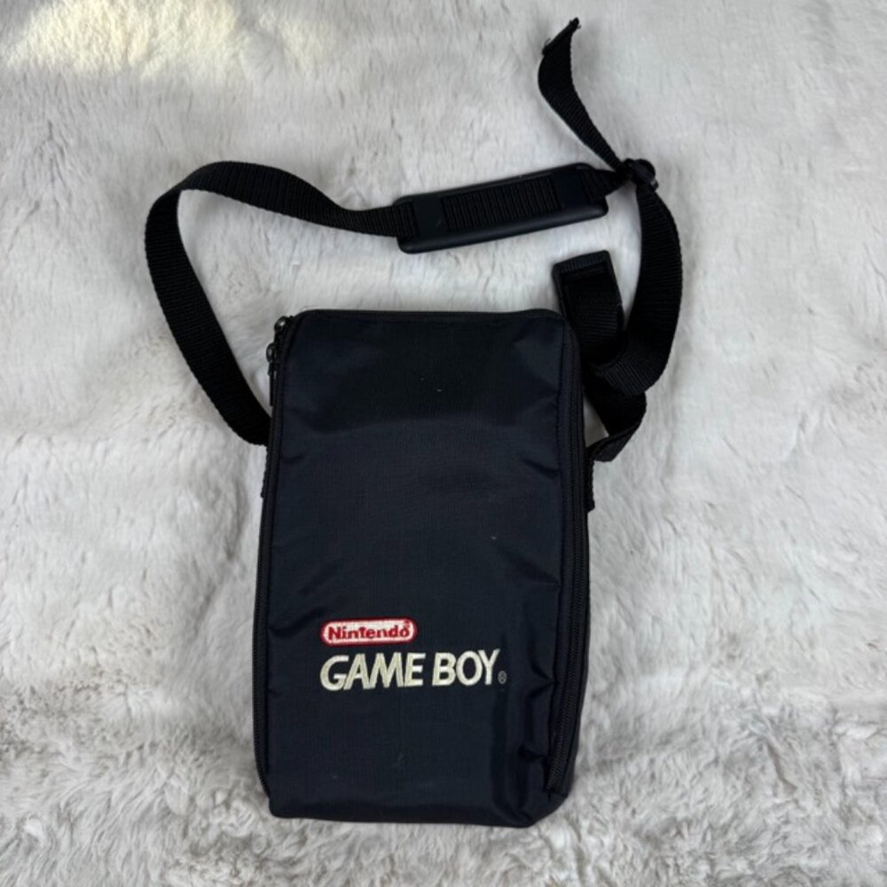 Vintage Nintendo Original Game Boy Embroidered Travel Carrying Case Bag w/ Strap